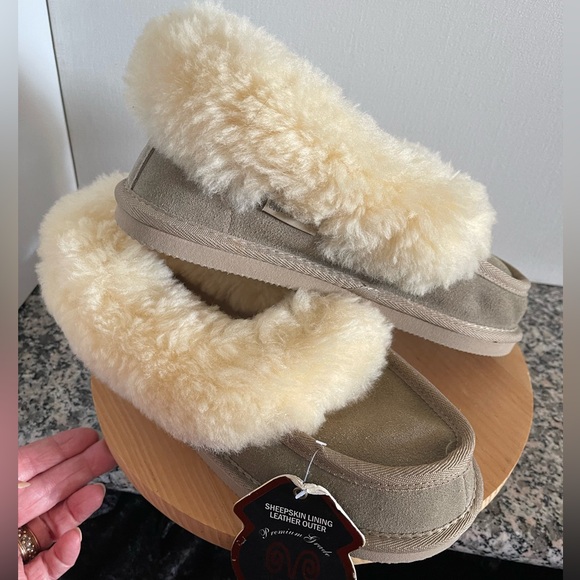 Men’s Sheepskin Leather Slippers 7 — NWT - Picture 13 of 13